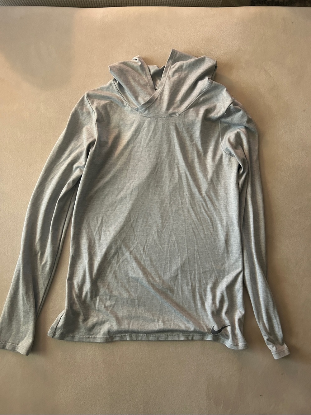 Nike Light Blue Long-Sleeve Athletic Top